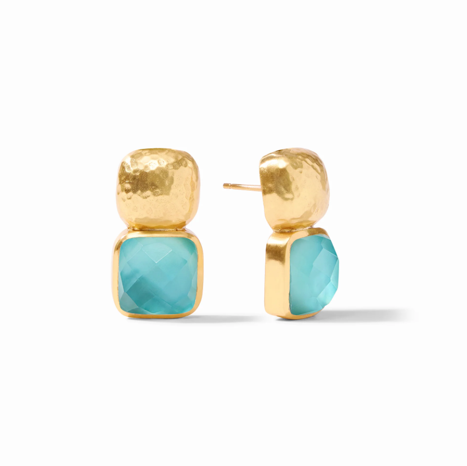 Julie Vos Catalina Earring Earrings in Bahamian Blue at Wrapsody