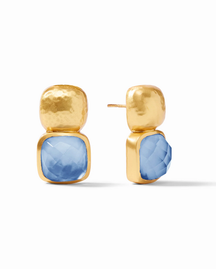 Julie Vos Catalina Earring Earrings in Chalcedony Blue at Wrapsody