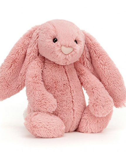 Jellycat Bashful Bunny Medium Soft Toys in Petal at Wrapsody