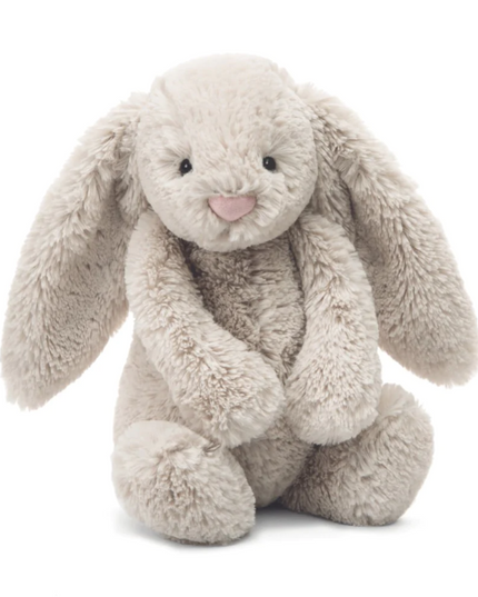 Jellycat Bashful Bunny Medium Soft Toys in Oatmeal at Wrapsody