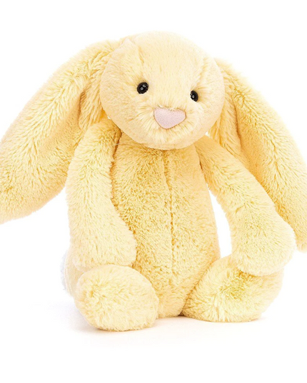 Jellycat Bashful Bunny Medium Soft Toys in Lemon at Wrapsody
