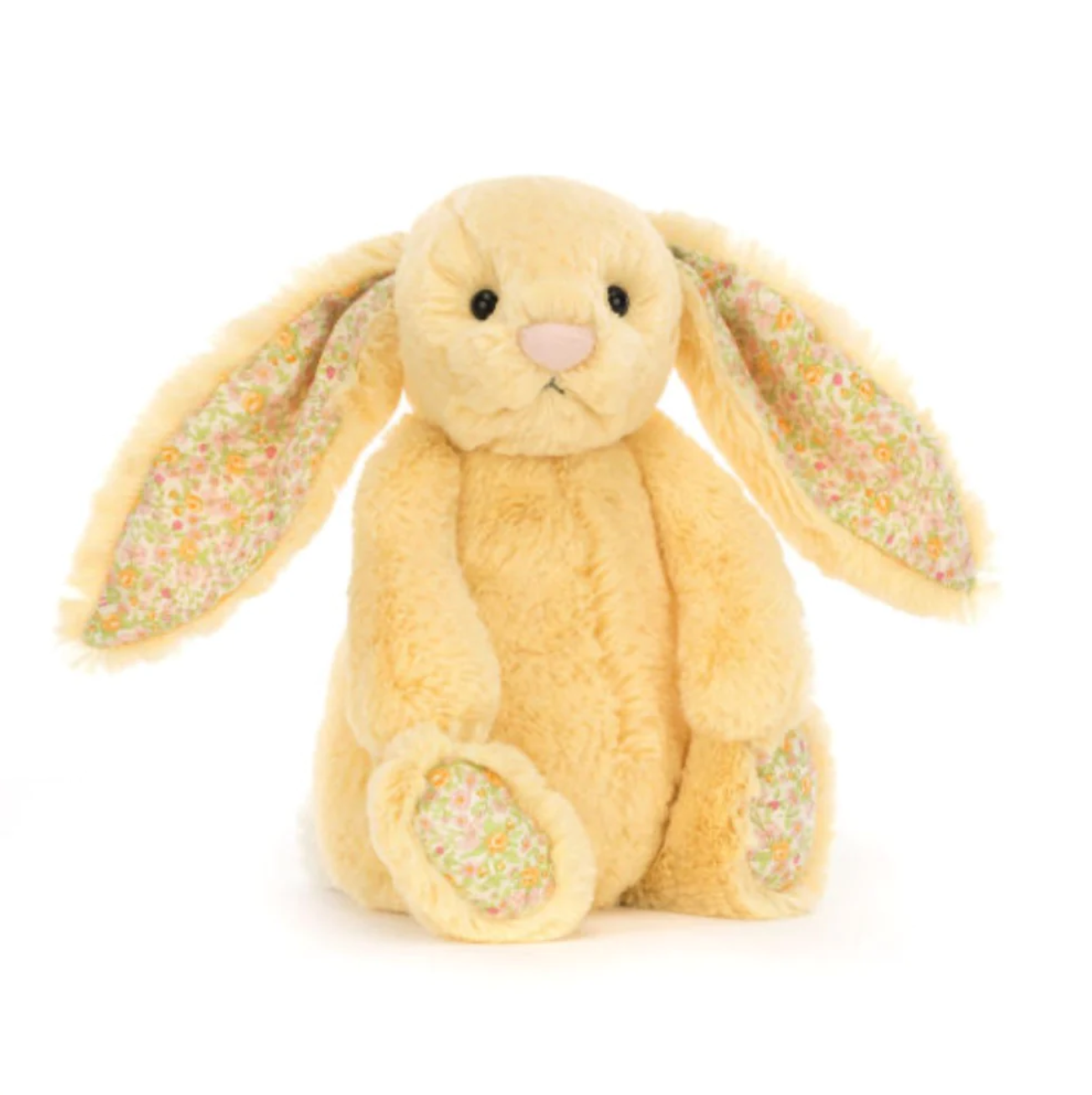 Jellycat Bashful Bunny Medium Soft Toys in Blossom Lemon at Wrapsody