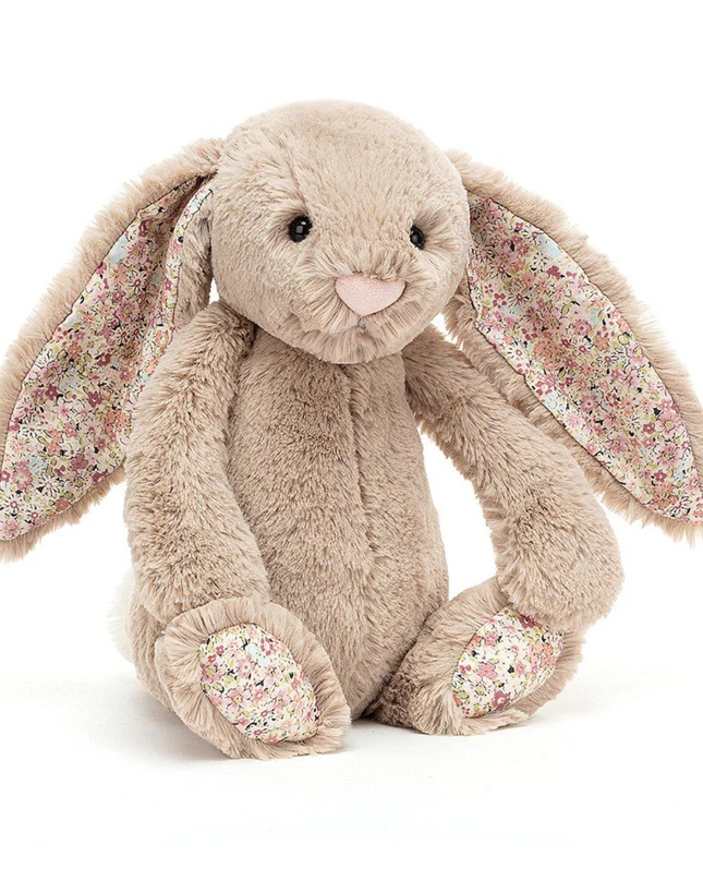 Jellycat Bashful Bunny Medium Soft Toys in Blossom Bea Beige at Wrapsody