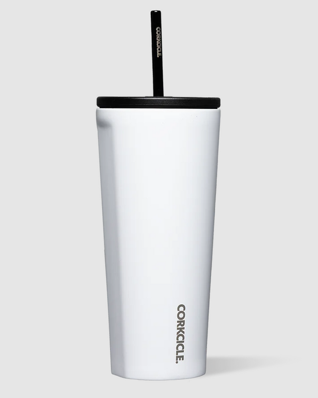 Corkcicle Cold Cup 24oz Drinkware in Gloss White at Wrapsody