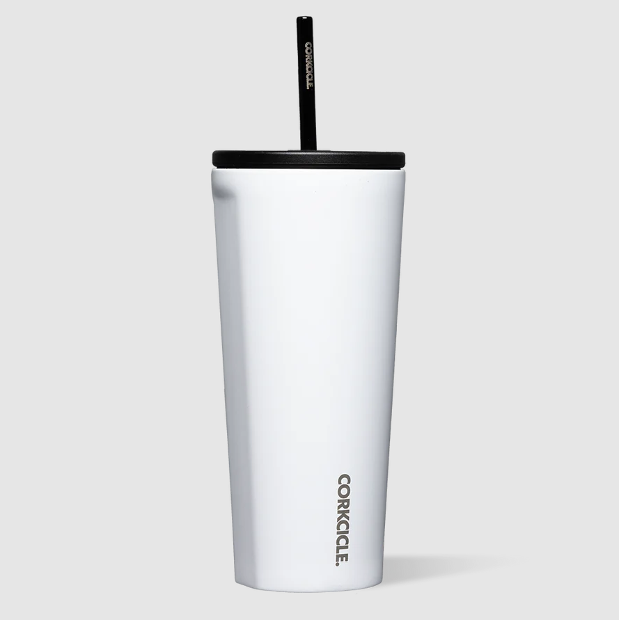 Corkcicle Cold Cup 24oz Drinkware in Gloss White at Wrapsody