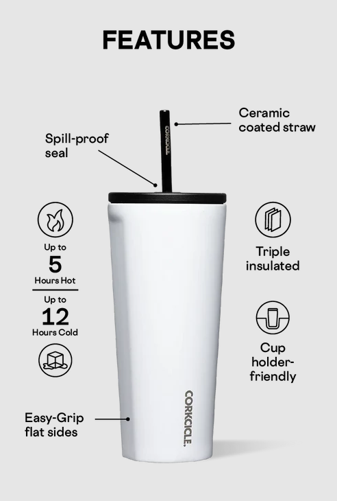 Corkcicle Cold Cup 24oz Drinkware in  at Wrapsody