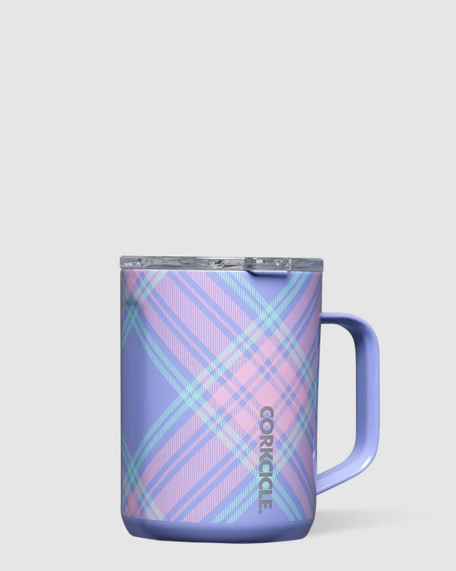 Corkcicle Mug 16oz Drinkware in Springtime Plaid at Wrapsody