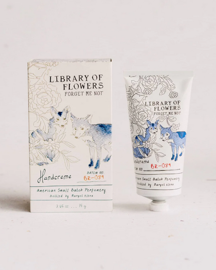 Library of Flowers Boxed Hand Creme Bath & Body in Forget Me Knot at Wrapsody