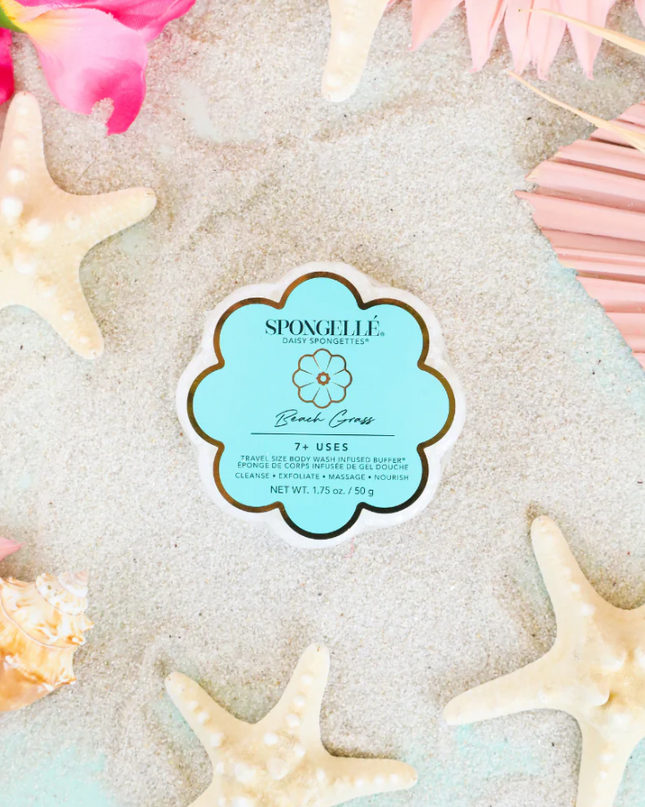 Spongelle Daisy Spongette Bath & Body in Beach Glass at Wrapsody