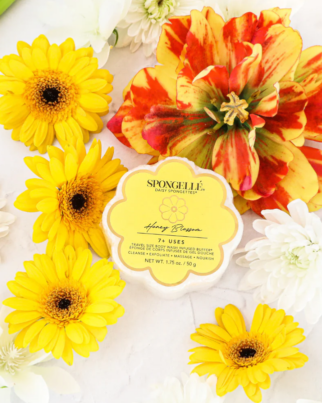 Spongelle Daisy Spongette Bath & Body in Honey Blossom at Wrapsody