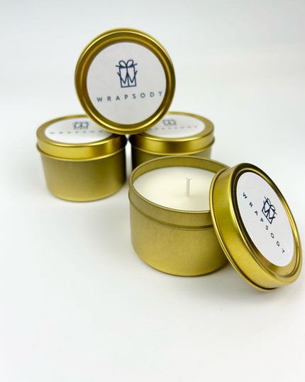 Wrapsody Candle Tin 4oz Candles in  at Wrapsody