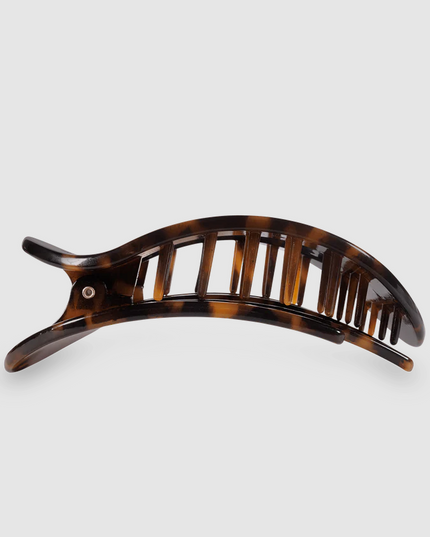 Teletie Flat Clip Tortoise - Medium Hair Accessories in  at Wrapsody