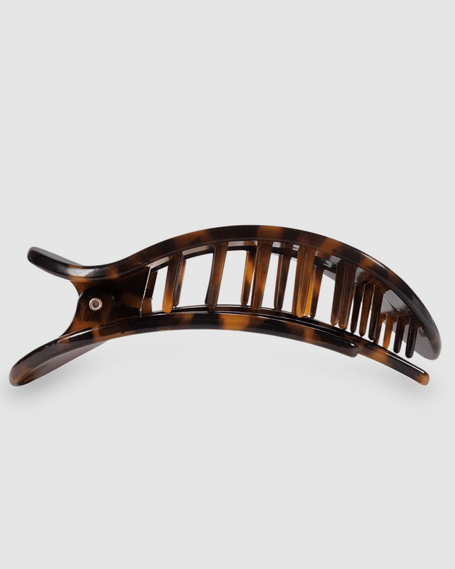 Teletie Flat Clip Tortoise - Small Hair Accessories in  at Wrapsody