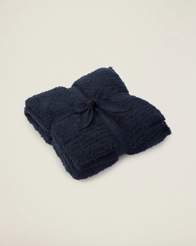 Barefoot Dreams CozyChic Throw Blankets & Throws in Indigo at Wrapsody