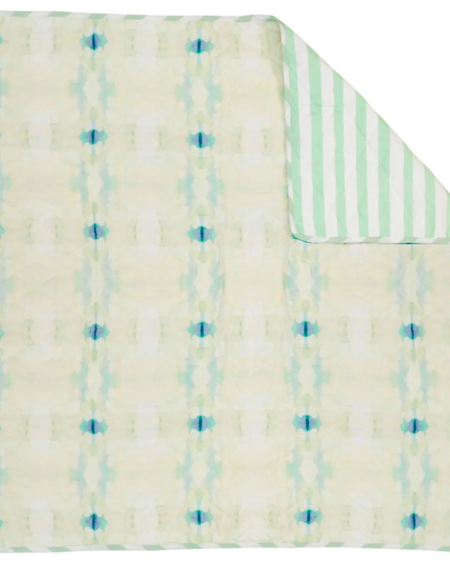 Coral Bay Pale Blue Baby Blanket Baby in at Wrapsody