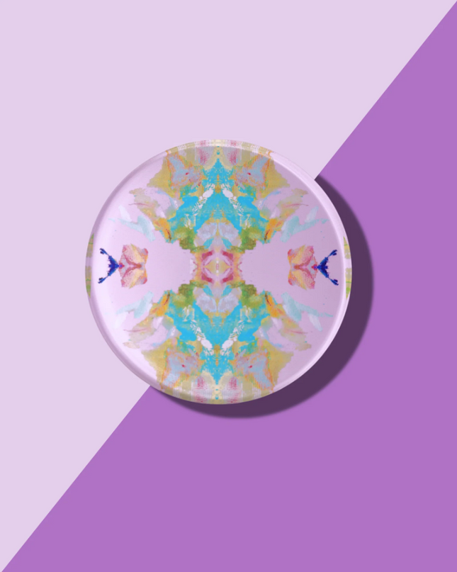 Stained Glass Lavender Coaster Home Decor in  at Wrapsody