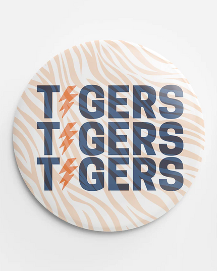 Tigers Lightening Bolt Button Fun & Games in  at Wrapsody