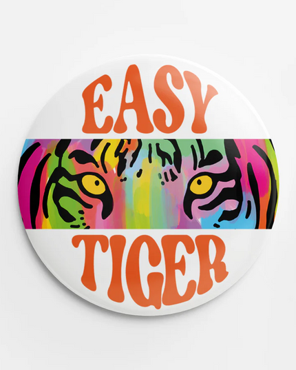 Button Eye of the Tiger Fun & Games in  at Wrapsody