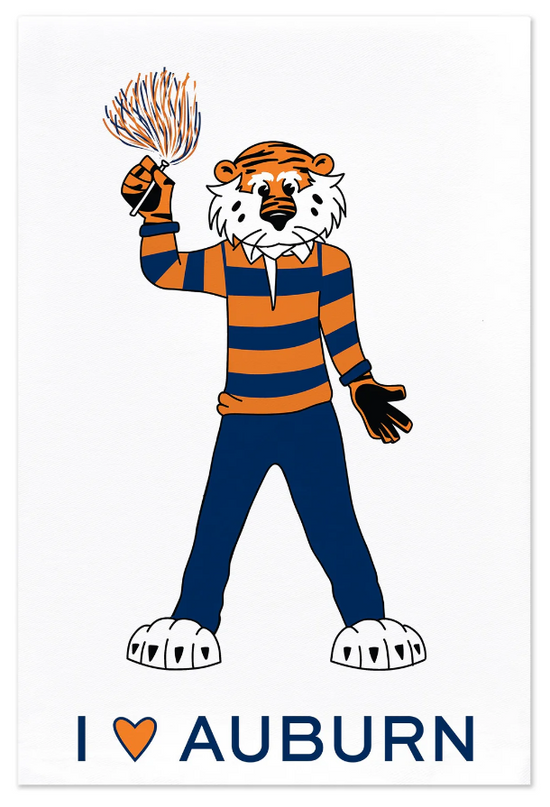 Iron Bowl Aubie Tea Towel Kitchen Towels in  at Wrapsody