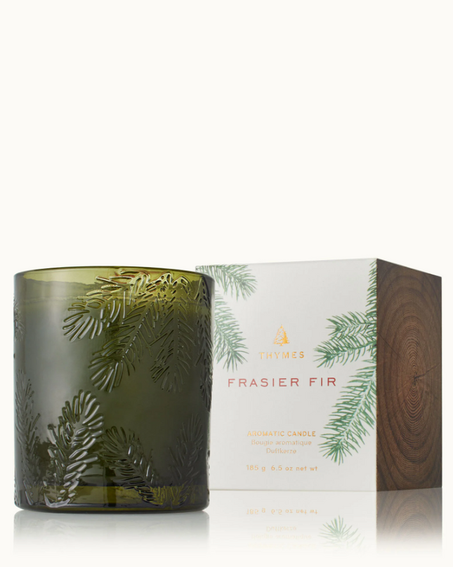 Frasier Fir 6.5oz Green Glass Candle Candles in  at Wrapsody