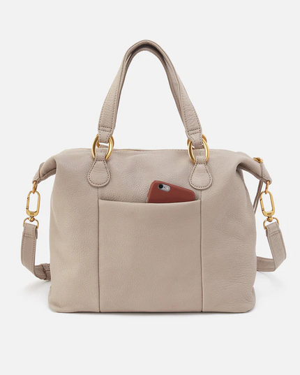 Hobo Harley Satchel in Taupe Totes in  at Wrapsody