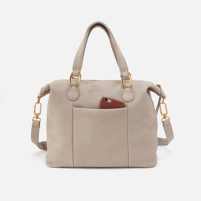 Hobo Harley Satchel in Taupe Totes in  at Wrapsody