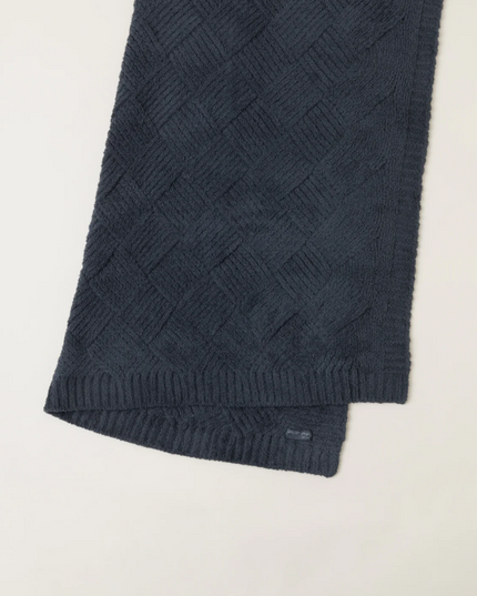 Barefoot Dreams Diamond Weave Blanket - Slate Blue Blankets & Throws in  at Wrapsody