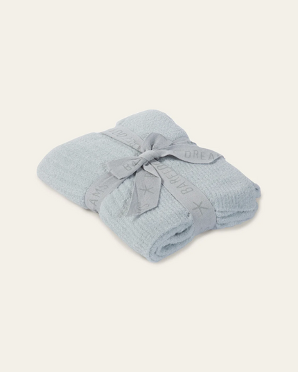 Barefoot Dreams CozyChic Ribbed Baby Blanket Blankets & Throws in Blue at Wrapsody
