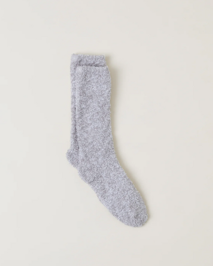 Barefoot Dreams CozyChic Heathered Socks Loungewear in Oyster at Wrapsody