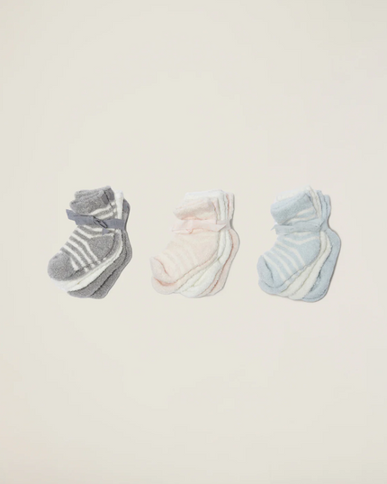 Barefoot Dreams CozyChic Infant Socks - Set of 3 Baby in  at Wrapsody