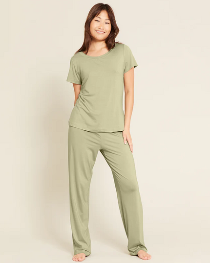 Goodnight Sleep Pants Loungewear in Sage at Wrapsody