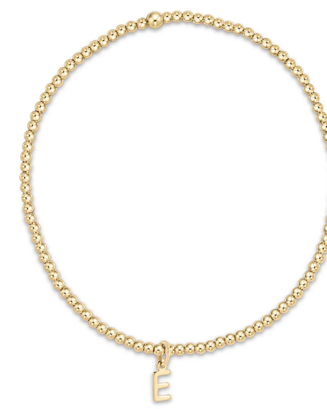 Enewton Respect Initial Charm Gold 2mm Bracelet Bracelets in at Wrapsody