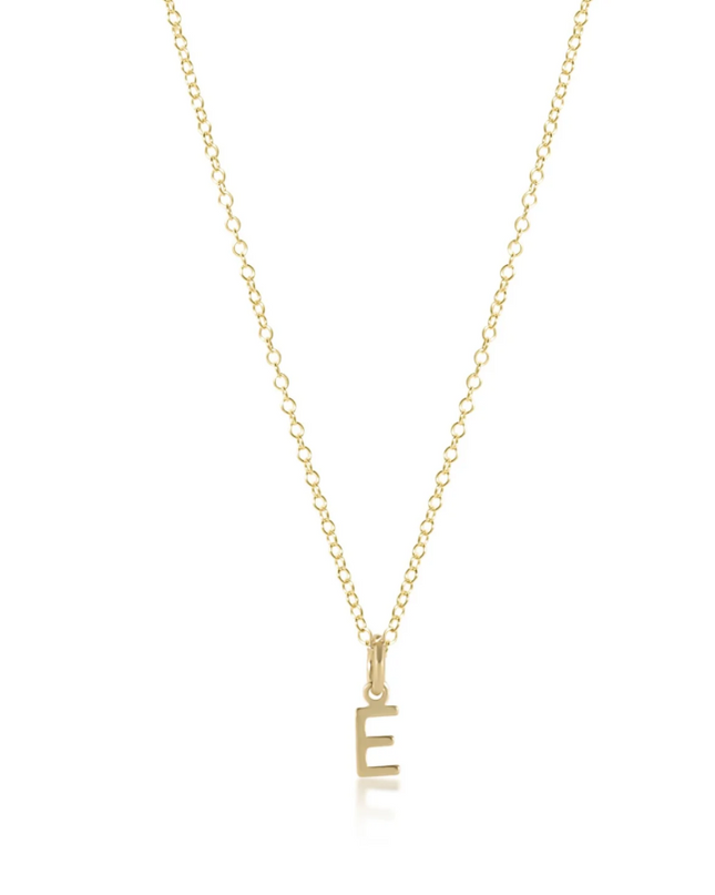 Enewton Respect Initial Charm Gold 16" Necklace Necklaces in at Wrapsody