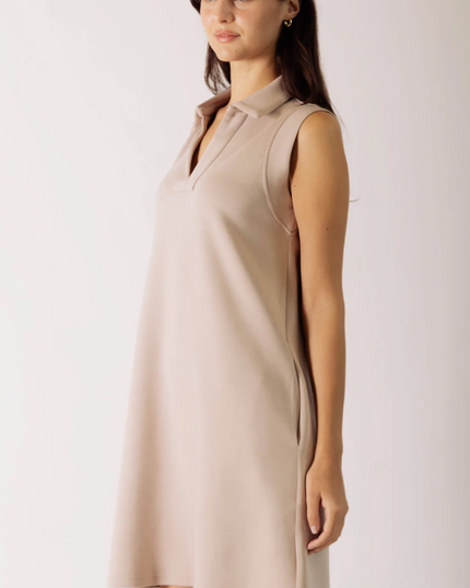 Collared Scuba Dress Dresses in at Wrapsody