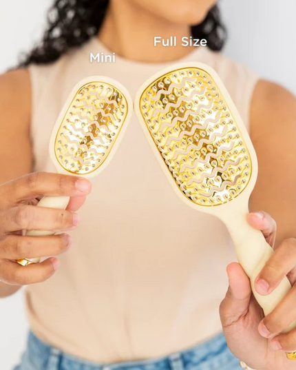 Teleties Vented Tan Mini Brush Hair Accessories in at Wrapsody
