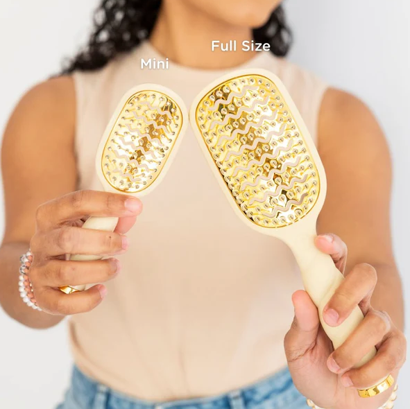 Teleties Vented Tan Mini Brush Hair Accessories in at Wrapsody