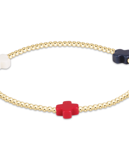 eGirl Signature Cross 2mm Bracelet - Firecracker Bracelets in at Wrapsody