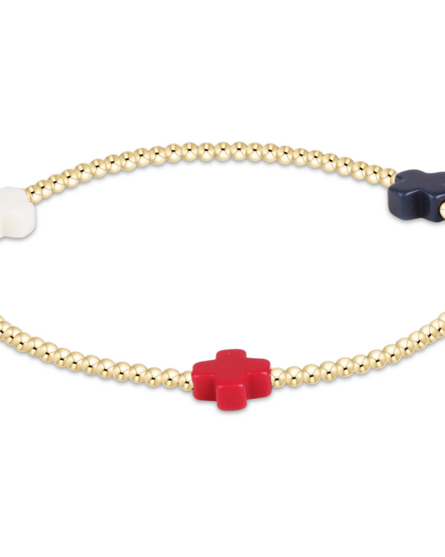 Enewton Signature Cross 2mm Bracelet - Firecracker Bracelets in at Wrapsody