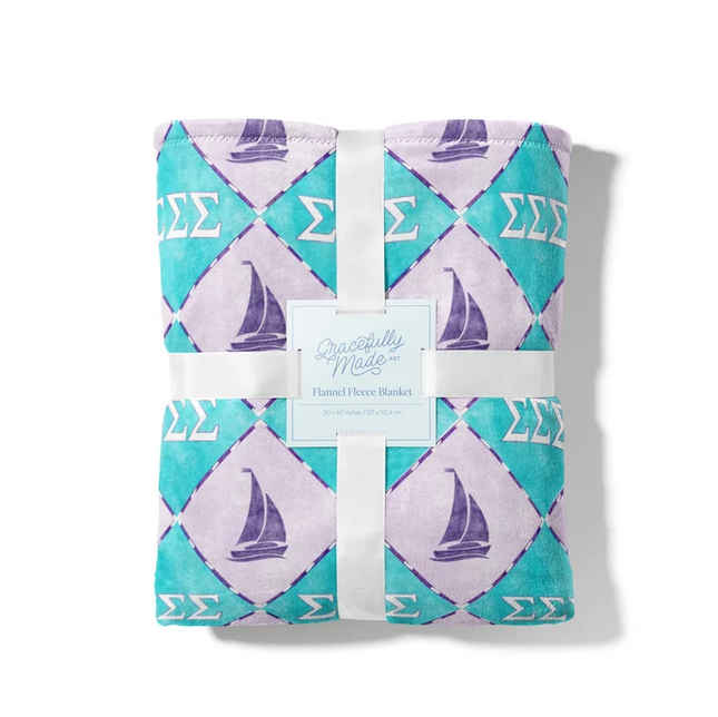 Sorority Flannel Fleece Blanket