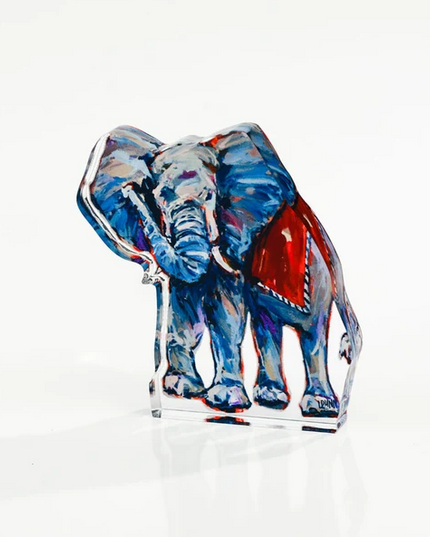 Elephant Large Acrylic Decor Block Home Decor in at Wrapsody
