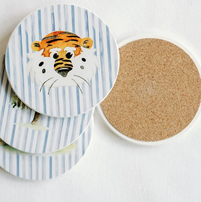 Auburn Striped Coasters Set of 4 Home Decor in at Wrapsody