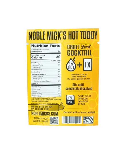 Noble Mick's Hot Toddy Cocktail Single Food in at Wrapsody
