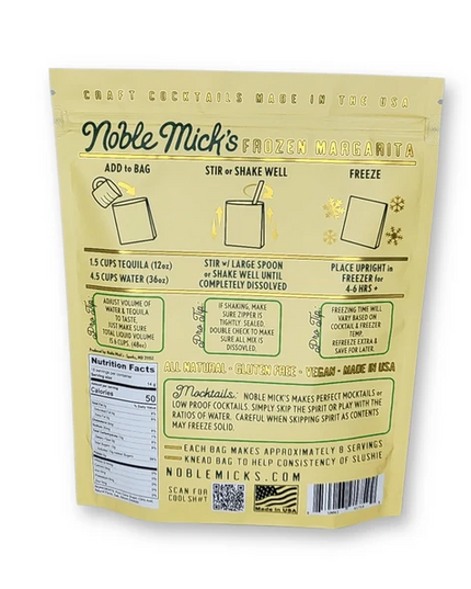 Noble Mick's Margarita Frozen Cocktail Mix Food in at Wrapsody