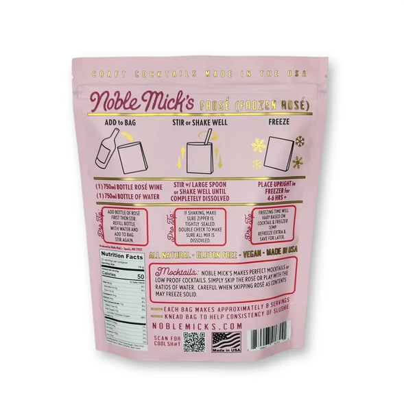 Noble Mick's Frose Frozen Cocktail Mix
