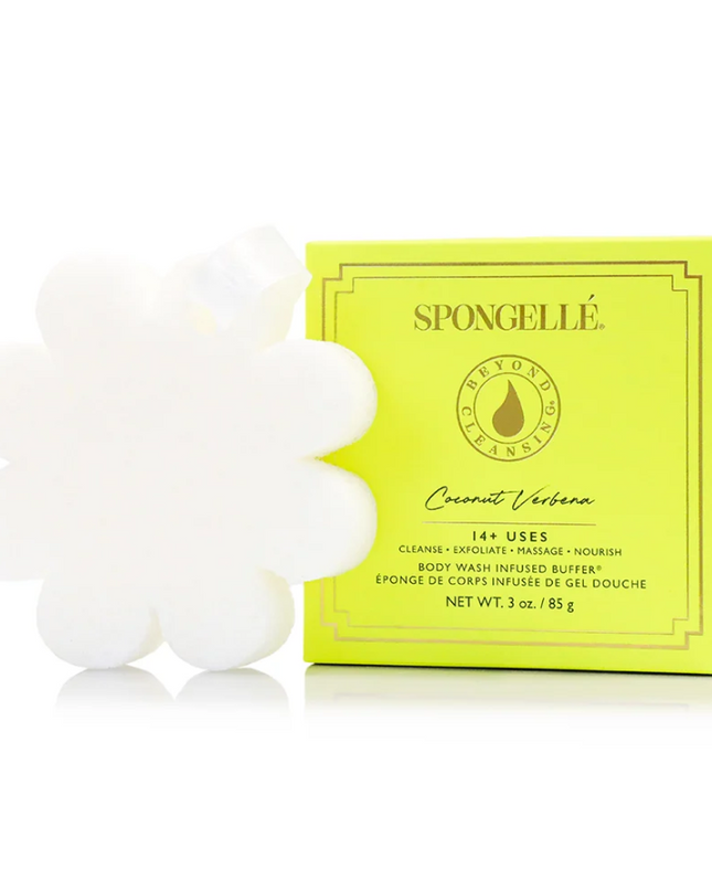 Spongelle Boxed Flower Sponge Bath & Body in Coconut Verbena at Wrapsody