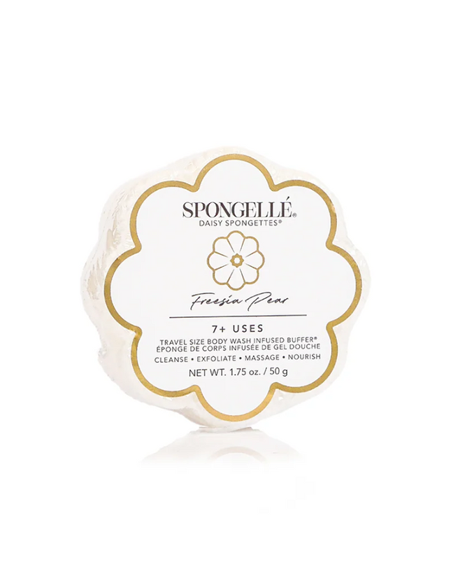 Spongelle Daisy Spongette 1.75oz Bath & Body in Freesia Pear at Wrapsody