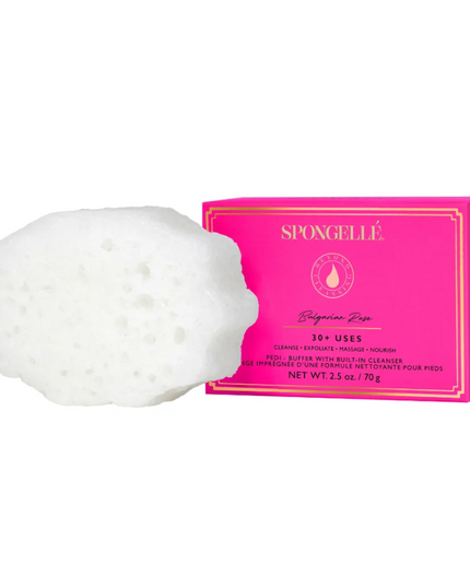 Spongelle Pedi Buffer Bath & Body in Bulgarian Rose at Wrapsody