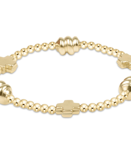 Enewton Signature Cross Gold Admire 3mm Bracelet Bracelets in at Wrapsody