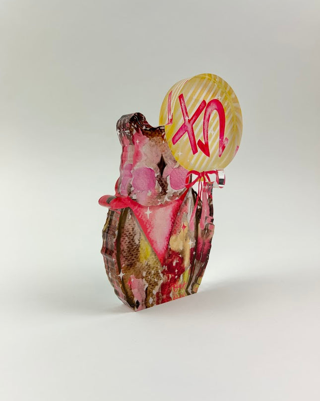 Sorority Acrylic Art Block Greek in Chi Omega at Wrapsody