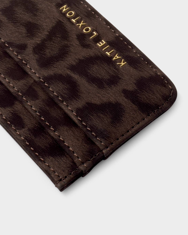 Avery Cardholder in Chocolate Leopard Wallets in at Wrapsody